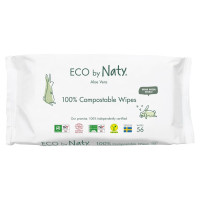 Органические влажные салфетки Eco by Naty с алоэ, 56 шт.