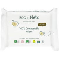 Органические влажные салфетки Eco by Naty, 20 штук