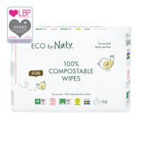 Органические влажные салфетки Eco by Naty без запаха, 168 шт.