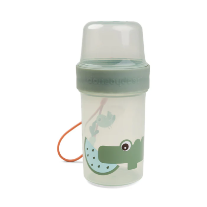 Контейнер для перекусу Done by Deer To-go Croco 2-way (L), зелений