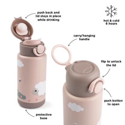 Термос пляшечка Tiny farm Powder 340 ml