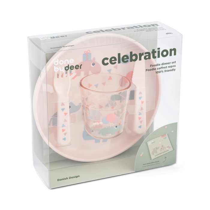 Набір посуду Foodie Celebration пудровий, 4 предмети