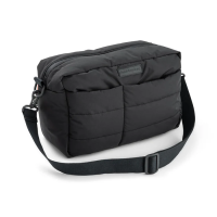 Стьобана сумка для коляски, чорна