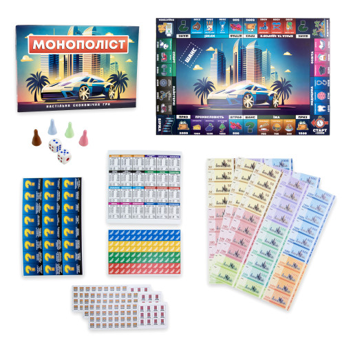 Настольная экономическая игра Strateg Монополист укр. (30983)