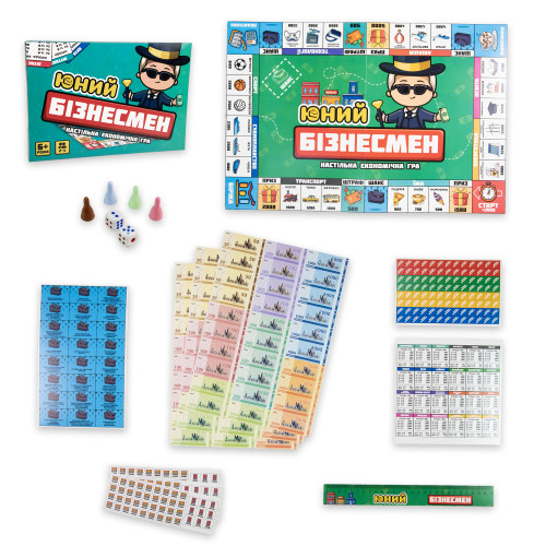 Настольная экономическая игра Strateg Юный Бизнесмен  укр. (30341)
