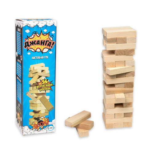 Настольная игра Strateg Джанга (54 бруска)