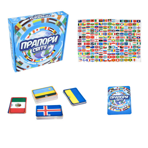 Настольная игра Флаги мира Strateg укр. (30445)