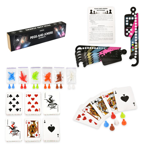 Настольная игра Pegs and Jokers Strateg укр. (30348)