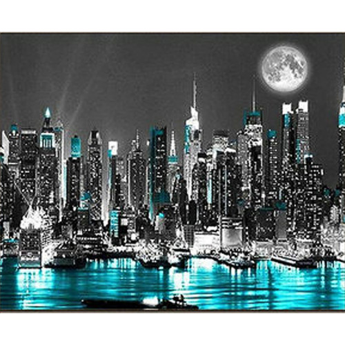 Алмазна мозаїка Strateg премиум New York City розміром 30х40 см (HEG86874)