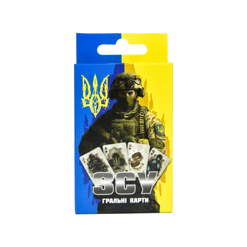 Карточная игра Strateg ВСУ желто-голубая укр. (30787)