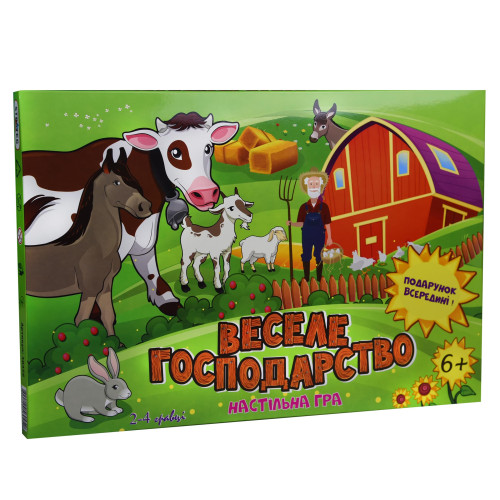 Настольная игра Strateg Веселое хозяйство укр. (30456)