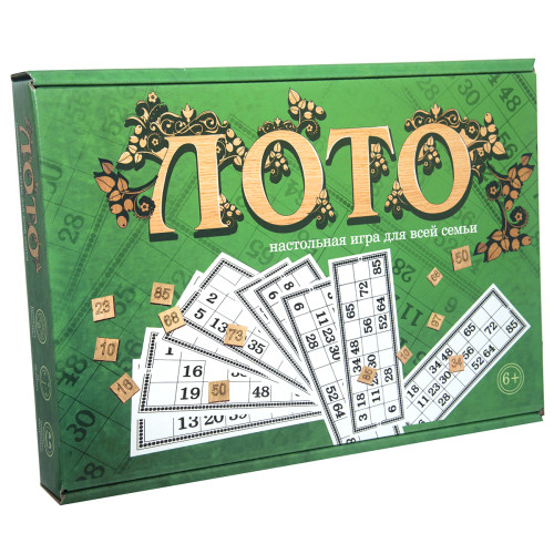 Настольная игра Strateg Лото с деревянными фишками рус. (30661)