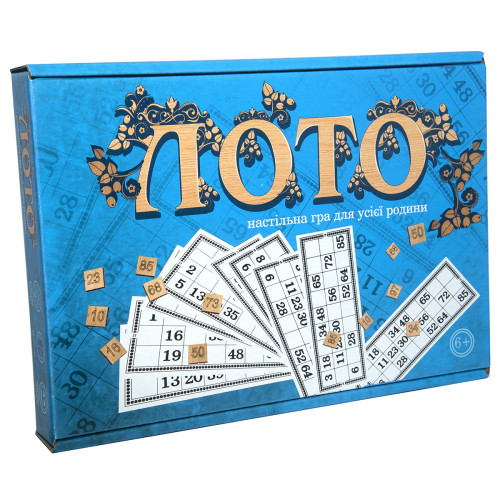Настольная игра Strateg Лото з деревянными фишками укр. (30662)
