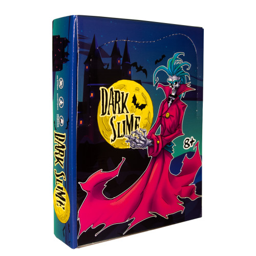 Слайм Strateg Dark slime с декором (71829)