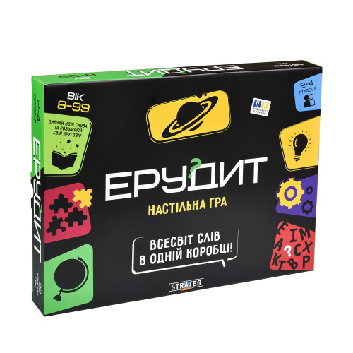Настільна гра Strateg Ерудит укр. (30451)