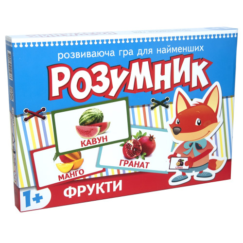 Игра Strateg Маленький умник серия фрукты укр. 30303)