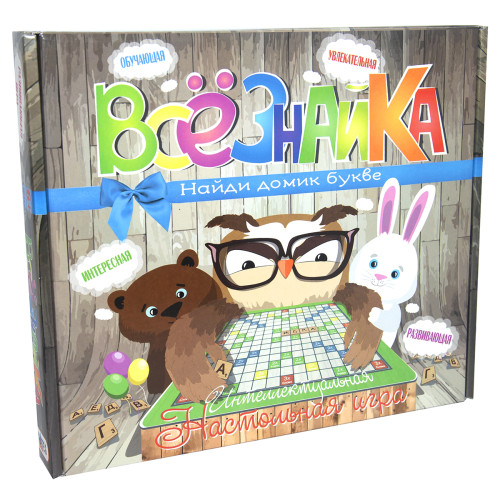 Настольная игра Strateg Всезнайка рус. (801)