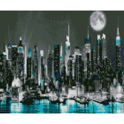 Алмазна мозаїка Strateg премиум New York City 30х40 см HX058