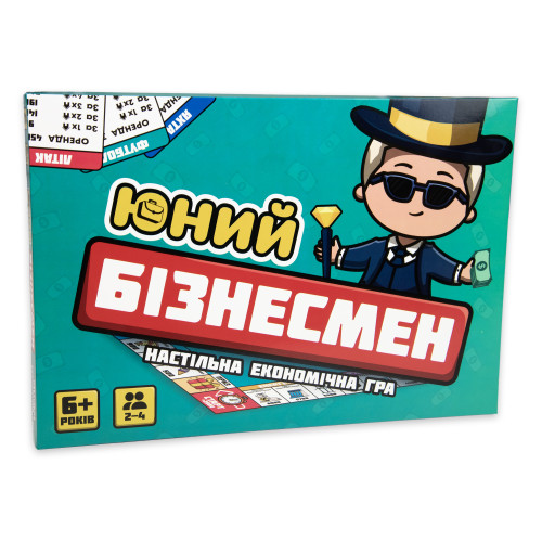 Настольная экономическая игра Strateg Юный Бизнесмен  укр. (30341)