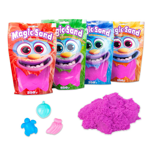 Кинетический песок Strateg Magic sand в пакете 39402-4 фиолетовый, 0,350 кг