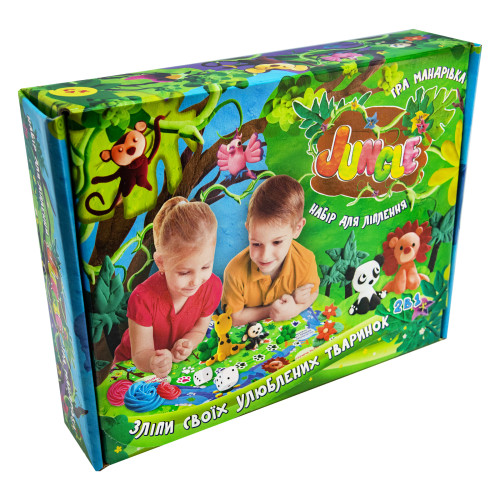 Набор массы для лепки Strateg Jungle укр. (71409)