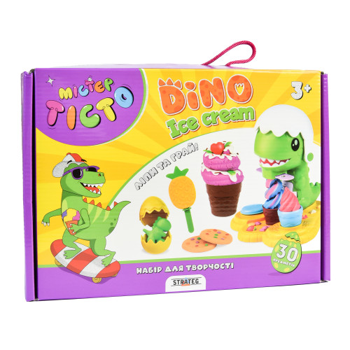 Набор для творчества Мистер тесто Dino Ice Cream Strateg укр. (41024)