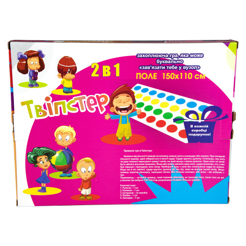 Развлекательная игра Твистер Strateg Твипстер укр. (11256)