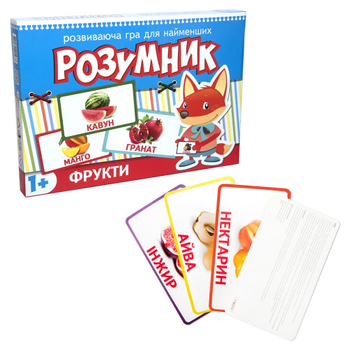 Игра Strateg Маленький умник серия фрукты укр. 30303)