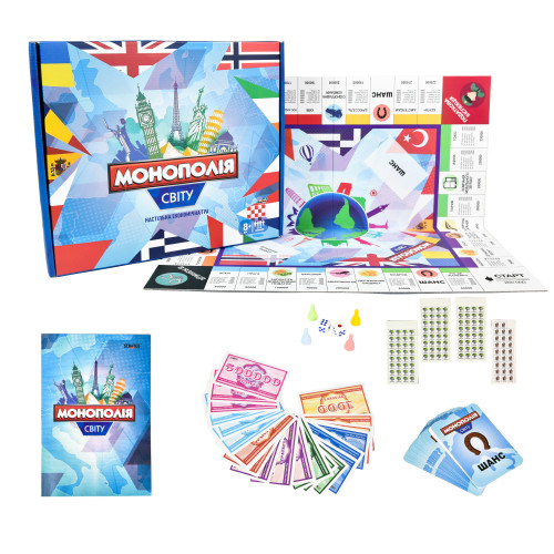 Настольная игра Strateg Мировая монополия укр. (7007)