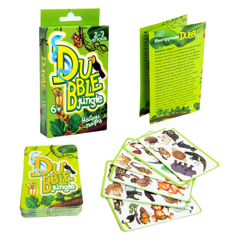 Настольная игра Strateg Dubble jungle рус. 30345