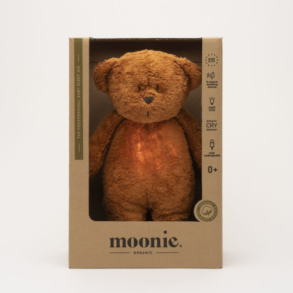 Музыкальный медвежонок Moonie с ночником Caramel
