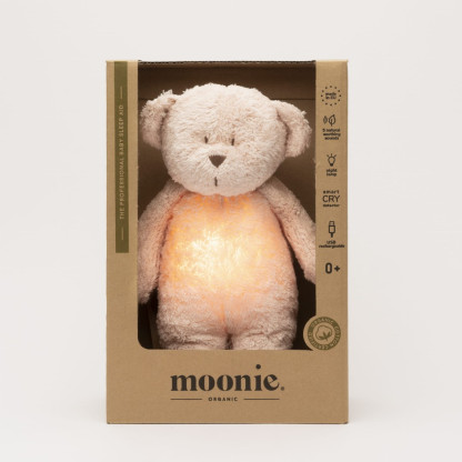 Музыкальный медвежонок Moonie с ночником Rose