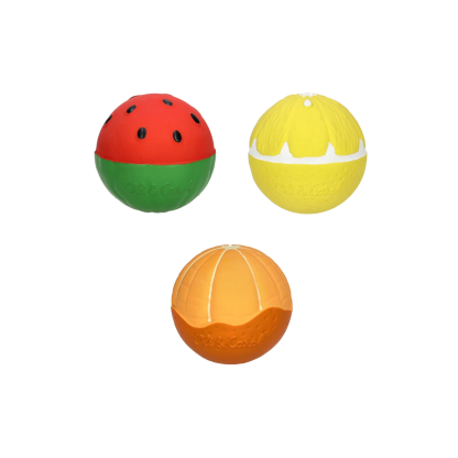 Набір сенсорних м'ячиків Oli&Carol Fruit Salad, 3 шт.