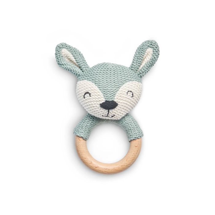 Гризунець‑кільце Jollein Deer Ø7 см, попелясто‑зелене