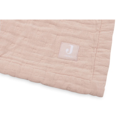 Ковдра для колиски Jollein Muslin Jacquard 75×100 см, дика троянда, GOTS