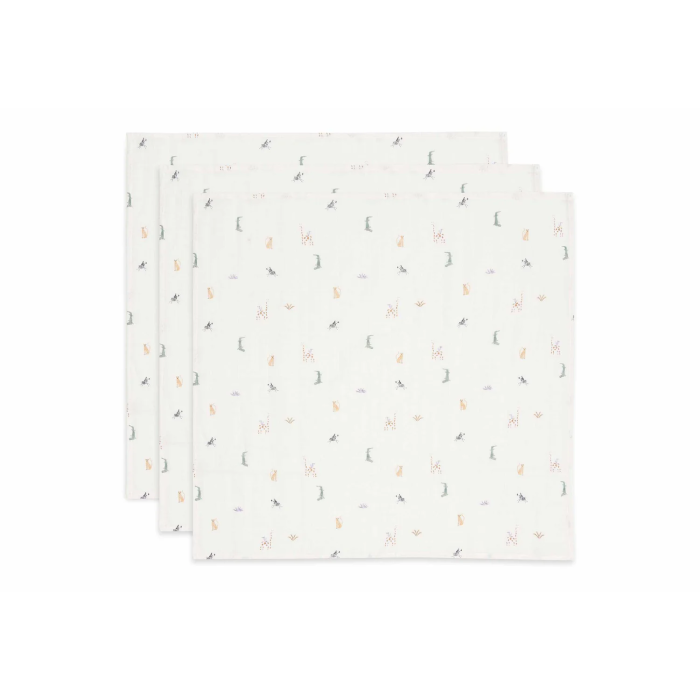 Муслінові пелюшки Jollein 70×70, Jungle Jambo, 3 шт.