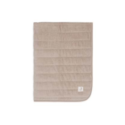 Дитяча ковдра Jollein Velvet Rib, кава з молоком, 75×100 см