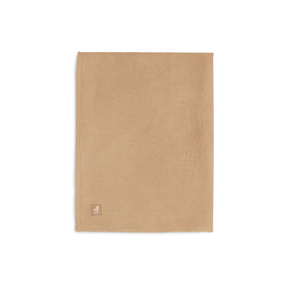 В’язана ковдра з флісом Jollein Basic Knit, бісквітний/фліс, 100×150 см