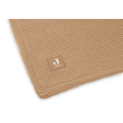 В’язана ковдра з флісом Jollein Basic Knit, бісквітний/фліс, 100×150 см