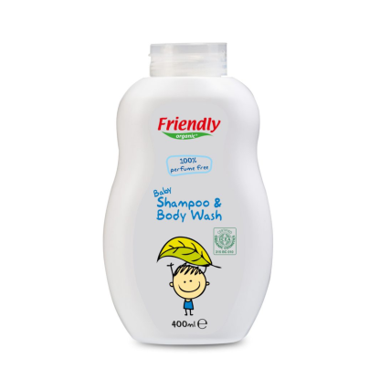 Дитячий шампунь для купання без запаху Friendly Organic, 400 мл
