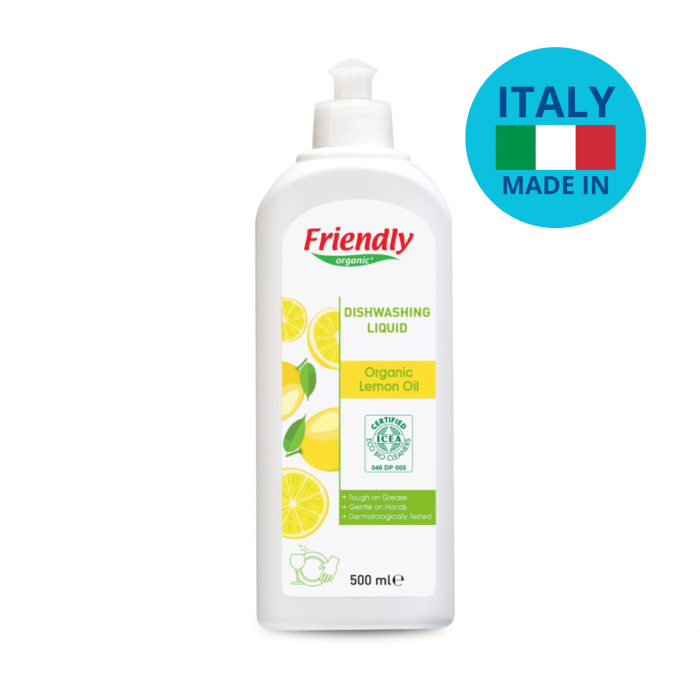 Органічний засіб для миття посуду Friendly Organic Лимонний сік 500 мл