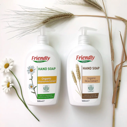 Рідке мило для рук Friendly Organic, екстракт ромашки 500 мл
