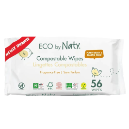 Органические влажные салфетки Eco by Naty без запаха, 56 шт