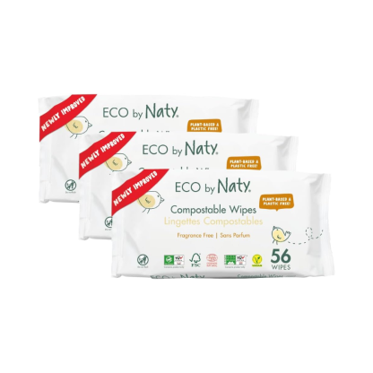 Органические влажные салфетки Eco by Naty без запаха, 168 шт