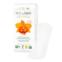 Органічні щоденні прокладки Eco by Naty (2 каплі) 32 шт. Органічні щоденні прокладки Eco by Naty (2 каплі) 32 шт.