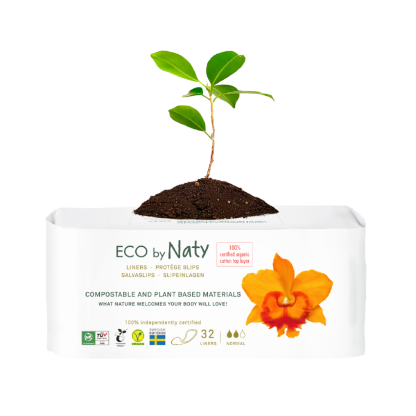 Органічні щоденні прокладки  Eco by Naty (2 каплі)  32 шт.