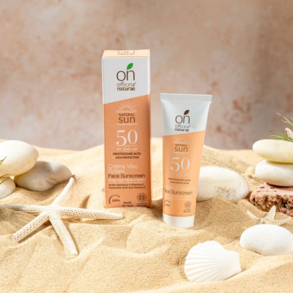 Органічний антивіковий сонцезахисний крем SPF 50 для обличчя Officina Naturae, 30 мл