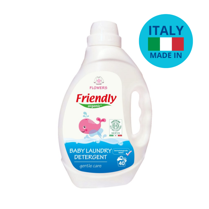 Средство для стирки детского белья Friendly Organic, цветы 2л