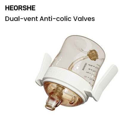 Поїльник-непроливайка HEORSHE Dental Care S1, 210 мл, 6+ міс., білий