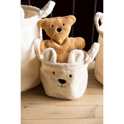 Набір корзин для іграшок Childhome Teddy білий , арт. CCBTWSET
